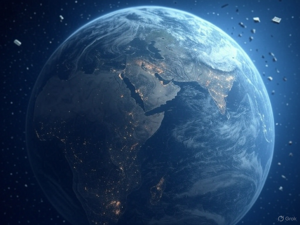 Satellite Scrap and Light Pollution